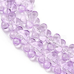 Transparent Glass Beads Strands&nbsp;GLAA-H038-02D