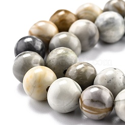 Round Natural Polychrome Jasper/Picasso Stone/Picasso Jasper Beads Strands&nbsp;X-G-O199-03B
