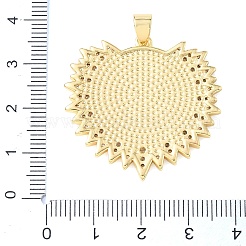 Brass Micro Pave Clear Cubic Zirconia & Natural White Shell Pendants&nbsp;CU-CBA6938-08G-01