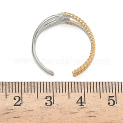 304 Stainless Steel Cuff Open Rings&nbsp;RJEW-Z121-02GP-09