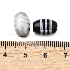 Printed Schima Wood Beads&nbsp;WOOD-L022-02A