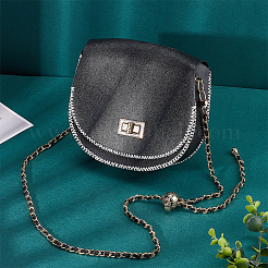 Braided Imitation Leather & Iron Chain Bag Handles&nbsp;AJEW-WH0312-97