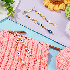 Acrylic Beaded Knitting Row Counter Chains&nbsp;HJEW-AB00591