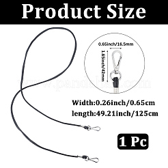 1Pc Black PU Leather Bag Straps&nbsp;PURS-CL0001-15A