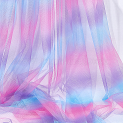 Rainbow Color Polyester Mesh Fabric&nbsp;DIY-WH0496-43A