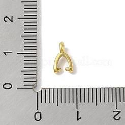 304ステンレススチール製アイスピックピンチベイル  ゴールドカラー  8.5x2mm  穴：1.2mm  ピン：0.8mm&nbsp;STAS-Z058-01G-04