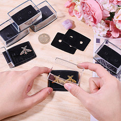 Transparent PS Plastic Cufflink Packaging Boxes&nbsp;CON-WH0110-023