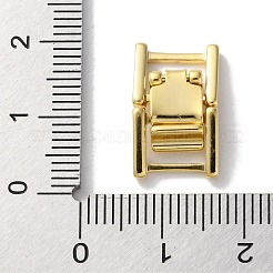 真鍮製時計バックル  カドミウムフリー＆鉛フリー  長方形  24KGP本金メッキ  17.5x10.5x4mm&nbsp;KK-F880-21C-G