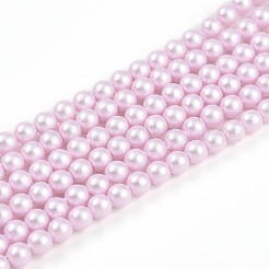 Baking Paint Pearlized Glass Pearl Bead Strands&nbsp;HY-N002-3mm-C03