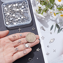 145Pcs 3 Styles Plastic & Resin & Zinc Alloy Rhinestone Cabochons&nbsp;MRMJ-SP0001-41