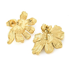 Ion Plating(IP) 304 Stainless Steel Stud Earrings for Women&nbsp;EJEW-S227-39G