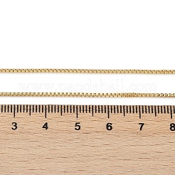 真鍮ベネチアンチェーンネックレス  長持ちメッキ  18KGP本金メッキ  16.34インチ（41.5cm）&nbsp;X-NJEW-K123-11G