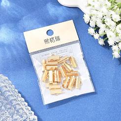 SHEGRACE Brass Ribbon Crimp Ends&nbsp;XGR0063G-58G