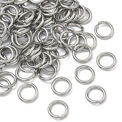 変色しにくい304ステンレススチール製オープン丸カン  ラウンド  ステンレス鋼色  8x1.5mm  15ゲージ  内径：5mm&nbsp;STAS-E066-11-8mm