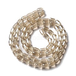 電気メッキガラスビーズセット  多面カット  ABカラー  コラム  バリーウッド  3x5mm  穴：1mm  約79個/連  15.75~16.14''（40~41センチメートル）&nbsp;EGLA-D031-01-17
