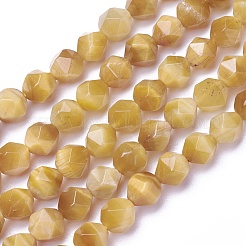 Natural Tiger Eye Beads Strands&nbsp;G-P424-A02-8mm