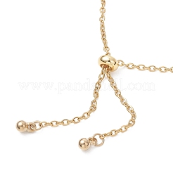 Adjustable 304 Stainless Steel Cable Chain Slider Bracelets&nbsp;BJEW-JB13089-03