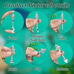 4Pcs Alloy & Natural Mixed Stone Pendants&nbsp;PALLOY-HY00094
