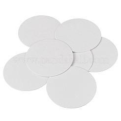 紙コップマット  使い捨てコースター  フラットラウンド  ホワイト  90x1mm&nbsp;AJEW-TAC0045-018