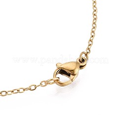 201 Stainless Steel Pendant Necklaces&nbsp;NJEW-T009-JN139-40-2