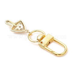 Mushroom Brass Micro Pave Cubic Zirconia Pendant Decorations&nbsp;HJEW-JM03953