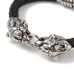 Braided Microfiber Leather Cord Bracelets&nbsp;BJEW-B096-19B
