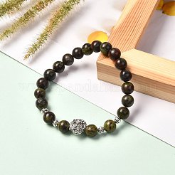 Natural & Synthetic Gemstone Beads Stretch Bracelst for Men Women&nbsp;BJEW-JB06703