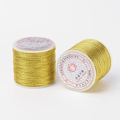 メタリック糸  刺しゅう糸  ゴールドカラー  1mm/連  約0.8ヤード（109.36m）/ロール&nbsp;X-AS005