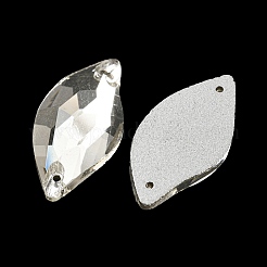 Glass Connector Charms&nbsp;GLAA-A006-14A