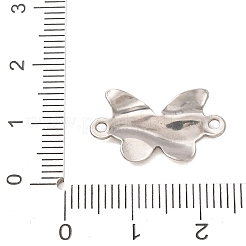 304 Stainless Steel Textured Links Connector Charms&nbsp;STAS-K302-02D-P