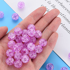 Transparent Crackle Acrylic Beads&nbsp;MACR-S373-66A-N06