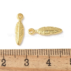 304ステンレスペンダント  イオンプレーティング（ip）  葉  18KGP本金メッキ  15.5x4x2mm  穴：1.2mm&nbsp;STAS-I330-064G