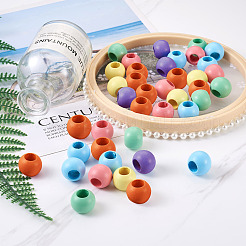 120Pcs 6 Colors Theaceae Wood Bead&nbsp;WOOD-CD0001-07