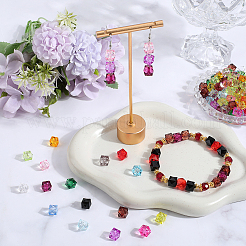 384Pcs 16 Colors Transparent Acrylic Beads&nbsp;TACR-SC0001-37