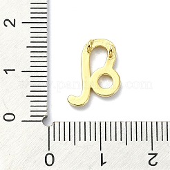 ラックメッキ真鍮チャーム  長持ちメッキ  鉛フリー＆カドミウムフリー  12星座  レオ  14x10x3.5mm  穴：1.2mm&nbsp;KK-Q810-04F-G