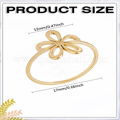 1Pc Stainless Steel Finger Rings&nbsp;RJEW-LP0002-36G