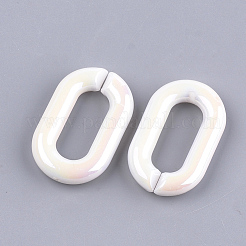 Acrylic Imitation Pearl Linking Rings&nbsp;OACR-S024-36B