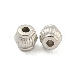 CCBプラスチックビーズ  ランタン  プラチナ  4.5x4.5mm  穴：1.4mm&nbsp;CCB-L014-07P