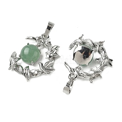 Natural Green Aventurine Pendants&nbsp;G-B194-01P-05