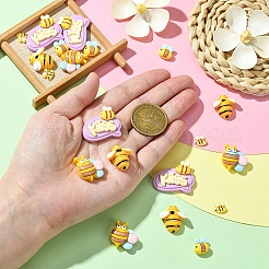 20Pcs 5 Styles Opaque Resin Decoden Cabochons&nbsp;CRES-YW0002-18