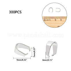 304ステンレススチールスナップオンベイル  ステンレス鋼色  9x7x4mm  300個/箱&nbsp;STAS-UN0003-52A