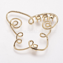 Brass Connectoe Rhinestone Settings&nbsp;LS-KK-F731-55G