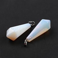 Synthetic Opalite Pointed Pendants&nbsp;G-I314-02P-25