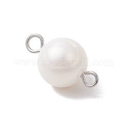 Natural Cultured Freshwater Pearl Connector Charms&nbsp;PALLOY-JF04192-01