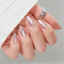 1 Bag ABS Plastic Mermaid Metallic Effect Press On False Nails&nbsp;MRMJ-CP0001-63