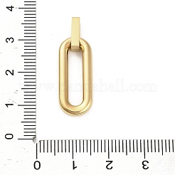 304ステンレスペンダント  イオンプレーティング（ip）  楕円形のチャーム  ゴールドカラー  23.5x9.5x2.5mm  穴：3x8mm&nbsp;STAS-Z126-06G