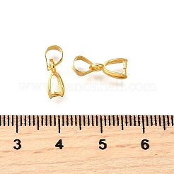 真鍮のアイスピックピンチベイル  鉛フリーとニッケルフリー  ゴールドカラー  9x2.5mm  穴：4x5mm&nbsp;KK-E143-G-FF