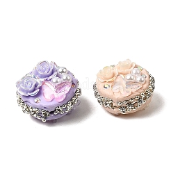 Handmade Polymer Clay Rhinestone Beads&nbsp;CLAY-Z005-03