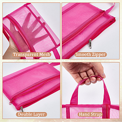 10Pcs 10 Styles Nylon Mesh Pen Bag&nbsp;AJEW-CP0006-76