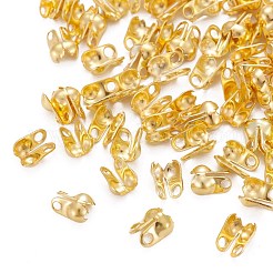 鉄のボールチープ  カロット終了  カドミウムフリー＆鉛フリー  クラムシェルノットカバー  ゴールドカラー  6x3.5mm  穴：1mm  2.4mm内径&nbsp;IFIN-R199-02G